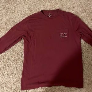 Maroon vineyard vines long sleeve